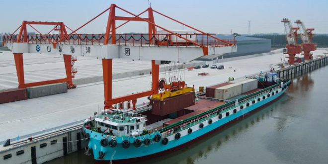 小清河集裝箱河海直達